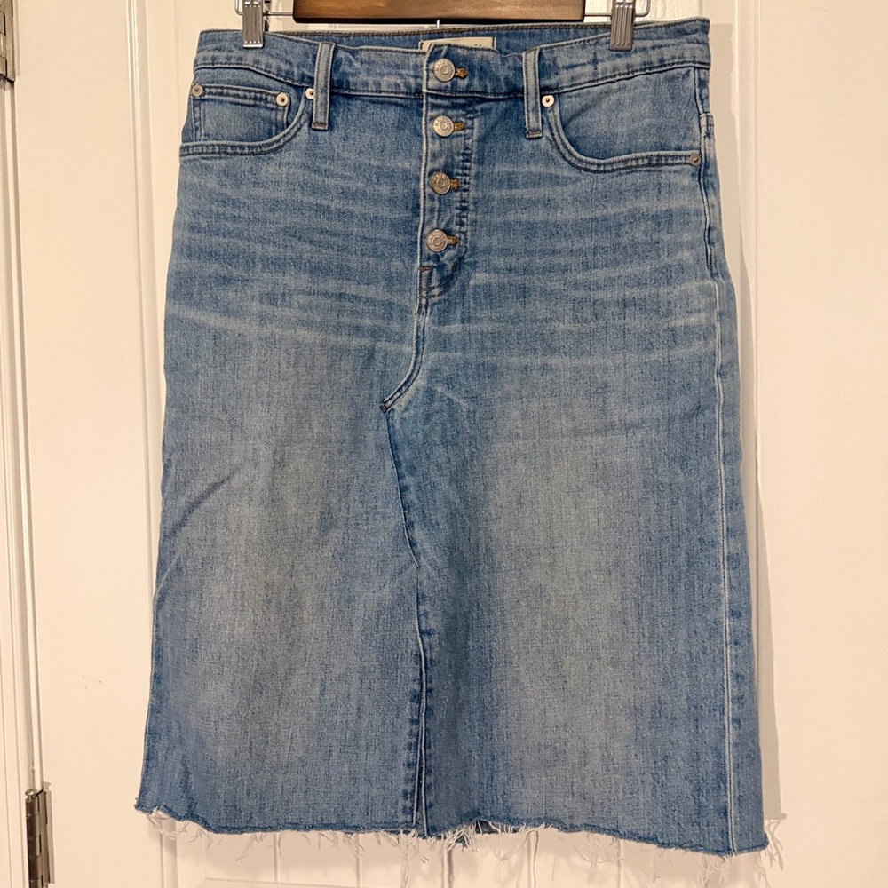 Madewell Blue Denim Skirt, size waist 30